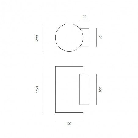 Wall Lamp Calp Nude