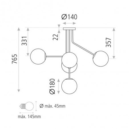 Ceiling lamp Parma