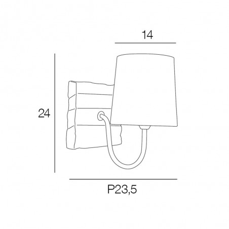 Aplique de pared Rekup