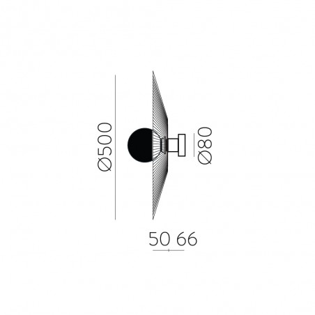 Aplique de pared Pamela Ratán 50