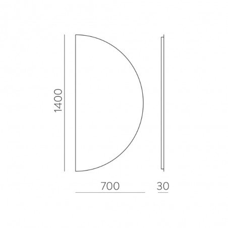 Mirror with light Led Bari (81W)