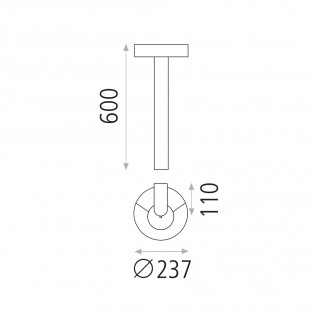Glänzende LED-Leuchte für den Außenbereich (5W)