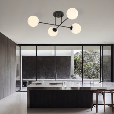 Ceiling Flush Lamp Nicolo Opal (4 lights)