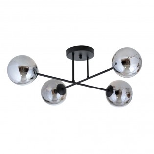 Ceiling Flush Lamp Nicolo Graphite (4 lights)