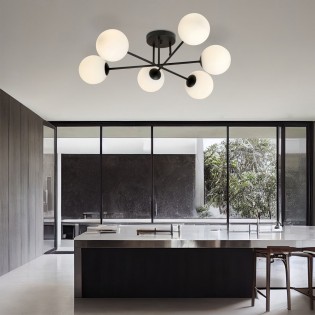 Ceiling Flush Lamp Nicolo Opal (6 lights)