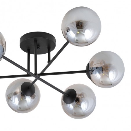 Ceiling Flush Lamp Nicolo Graphite (6 lights)