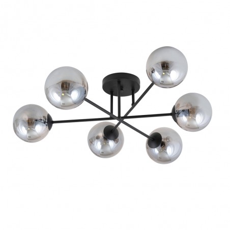 Ceiling Flush Lamp Nicolo Graphite (6 lights)