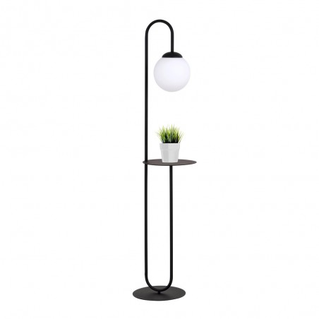 Floor lamp with side table Alcare Black