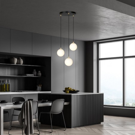 Cluster Pendant Lamp Gala Black (3 lights)