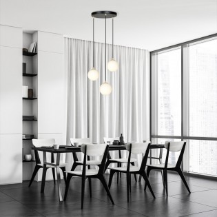 Cluster Pendant Lamp Gala Black (3 lights)