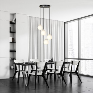 Cluster Pendant Lamp Gala Black (4 lights)