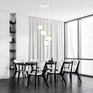 Cluster Pendant Lamp Gala White (4 lights)