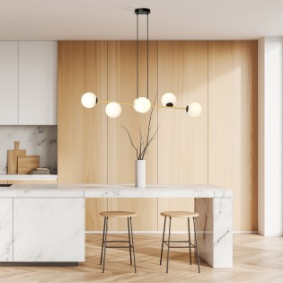 Ceiling Lamp Cuaron Opal (6 lights)
