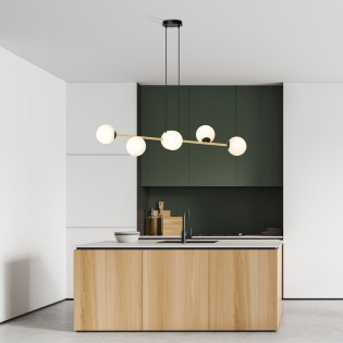 Ceiling Lamp Cuaron Opal (6 lights)