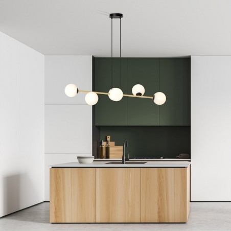 Ceiling Lamp Cuaron Opal (6 lights)