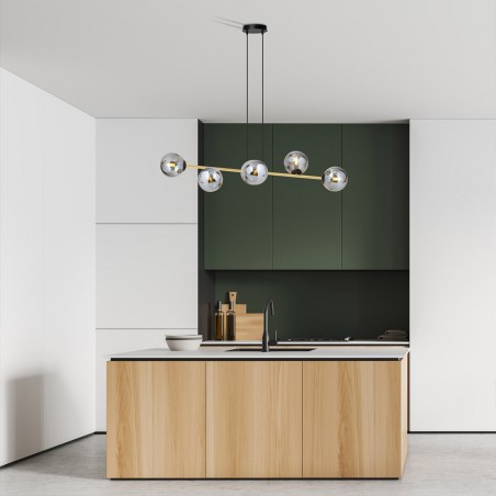 Ceiling Lamp Cuaron Graphite (6 lights)