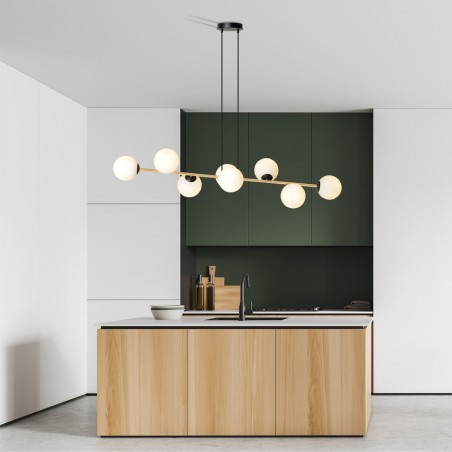 Ceiling Lamp Cuaron Opal (8 lights)