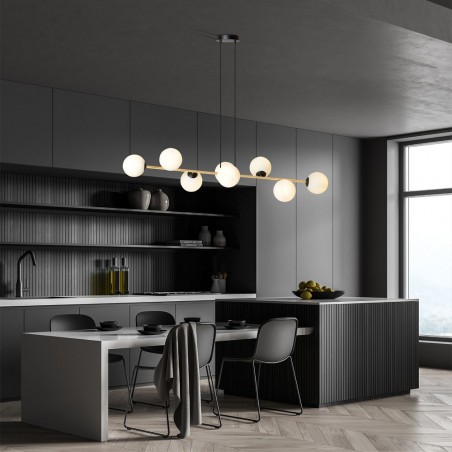Ceiling Lamp Cuaron Opal (8 lights)