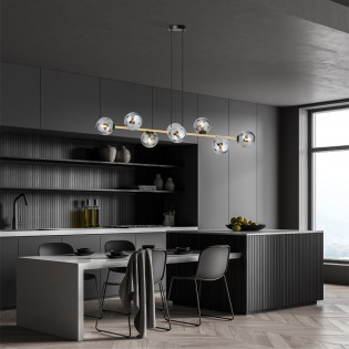 Ceiling Lamp Cuaron Graphite (8 lights)