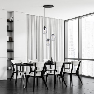Deckenleuchte Celeste Transparent (3 Leuchten)