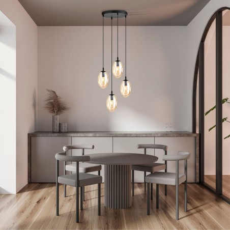 Ceiling Lamp Celeste Amber (4 lights)