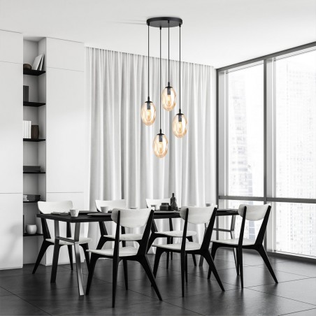 Ceiling Lamp Celeste Amber (4 lights)