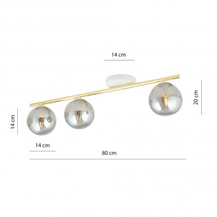 Ceiling Track Lamp Valenti II Graphite (3 lights)