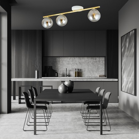 Ceiling Track Lamp Valenti II Graphite (3 lights)