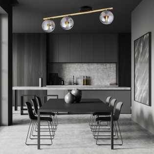Ceiling Track Lamp Valenti Graphite (3 lights)