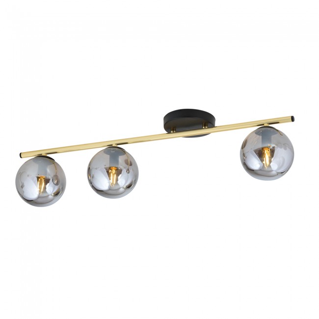Ceiling Track Lamp Valenti Graphite (3 lights)