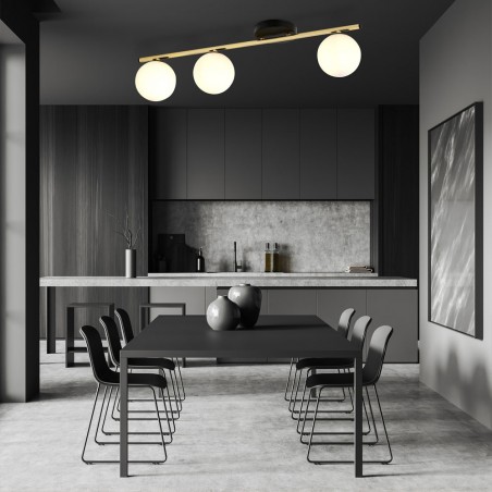 Ceiling Track Lamp Valenti Opal (3 lights)