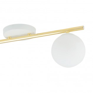 Valenti II Opal Deckenlichtleiste (3 Leuchten)