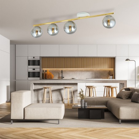 Ceiling Track Lamp Valenti II Graphite (4 lights)