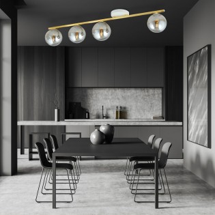 Ceiling Track Lamp Valenti II Graphite (4 lights)