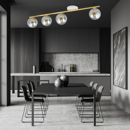 Ceiling Track Lamp Valenti II Graphite (4 lights)
