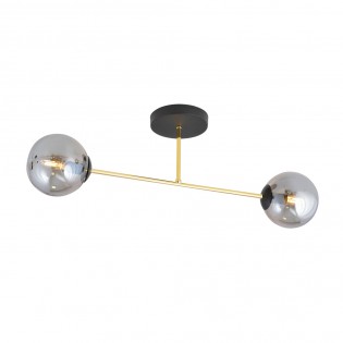 Ceiling Flush Light Mendra Graphite (2 lights)