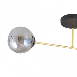 Ceiling Flush Light Mendra Graphite (2 lights)