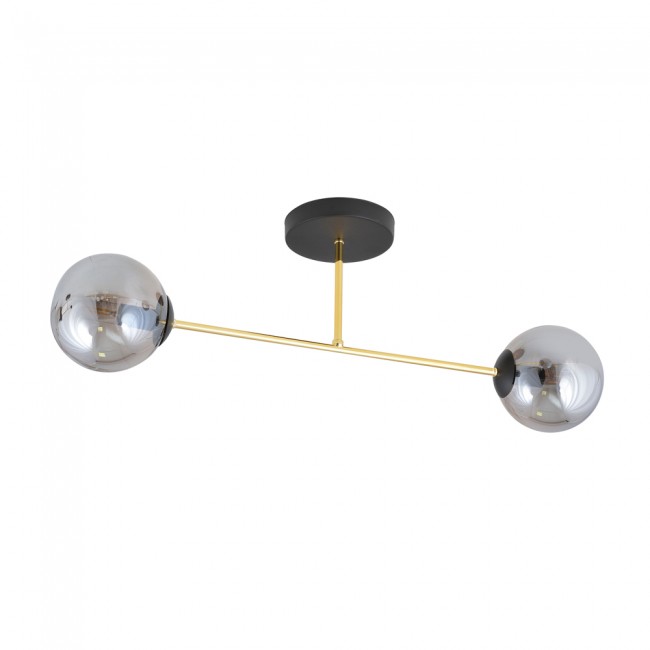 Ceiling Flush Light Mendra Graphite (2 lights)