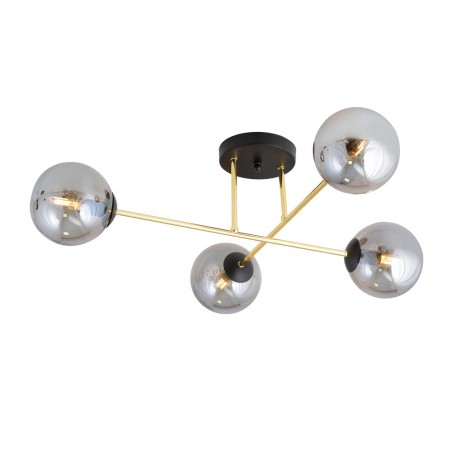 Ceiling Flush Light Mendra Graphite (4 lights)