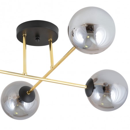 Ceiling Flush Light Mendra Graphite (4 lights)