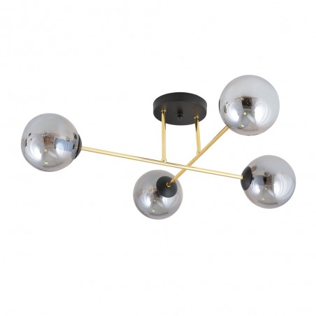 Ceiling Flush Light Mendra Graphite (4 lights)