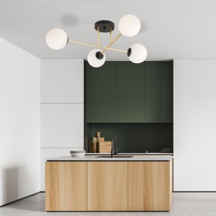 Ceiling Flush Light Mendra Opal (4 lights)