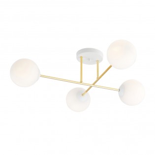Ceiling Flush Light Mendra II Opal (4 lights)