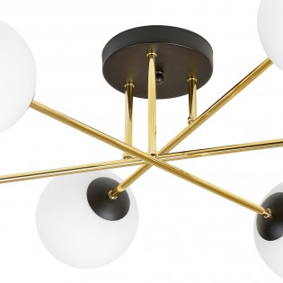 Ceiling Flush Light Mendra Opal (6 lights)