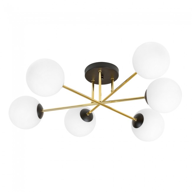 Ceiling Flush Light Mendra Opal (6 lights)
