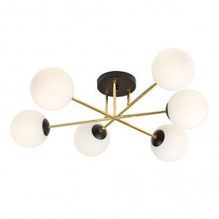 Ceiling Flush Light Mendra Opal (6 lights)