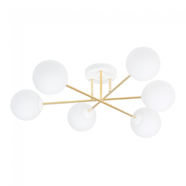 Ceiling Flush Light Mendra II Opal (6 lights)