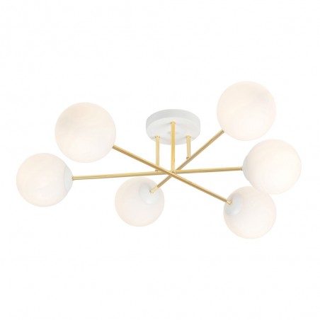 Ceiling Flush Light Mendra II Opal (6 lights)