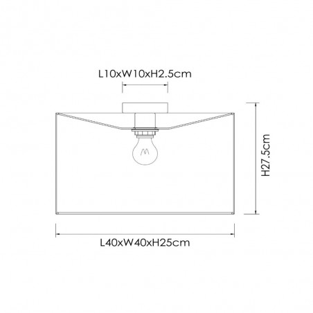 Ceiling Flush Lamp Tanselle