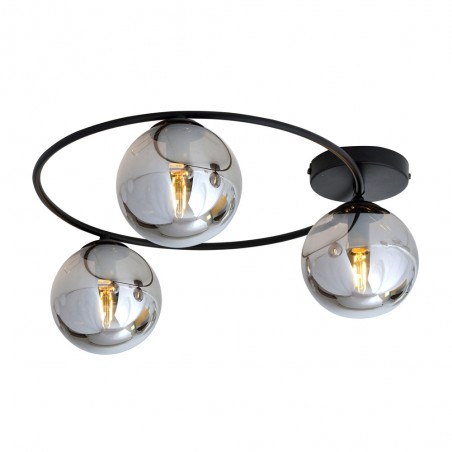 Ceiling Flush Light Sotelo Graphite (3 lights)